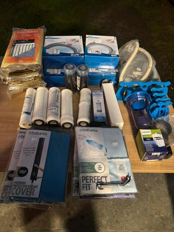 Lot complet NEUF Filtres eau + accessoir + housses Brabantia beschikbaar voor biedingen