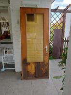 deur massief, Doe-het-zelf en Bouw, 80 tot 100 cm, Gebruikt, Hout, Buitendeur
