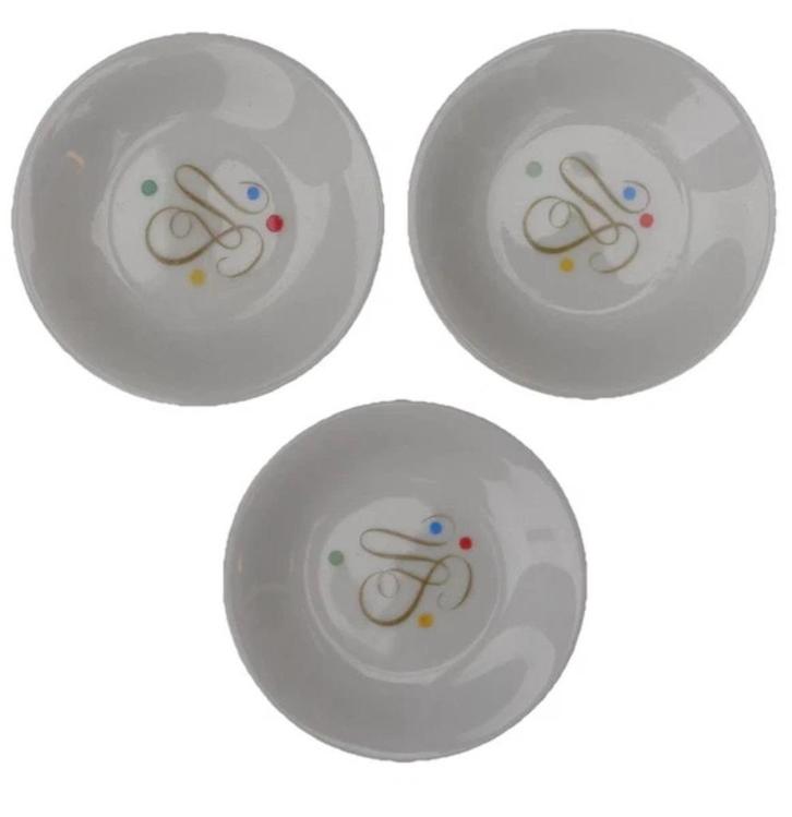 Mosa Select Wilma 3x petit four bordje 8,5cm Bellefroid, Huis en Inrichting, Keuken | Servies, Zo goed als nieuw, Verzenden