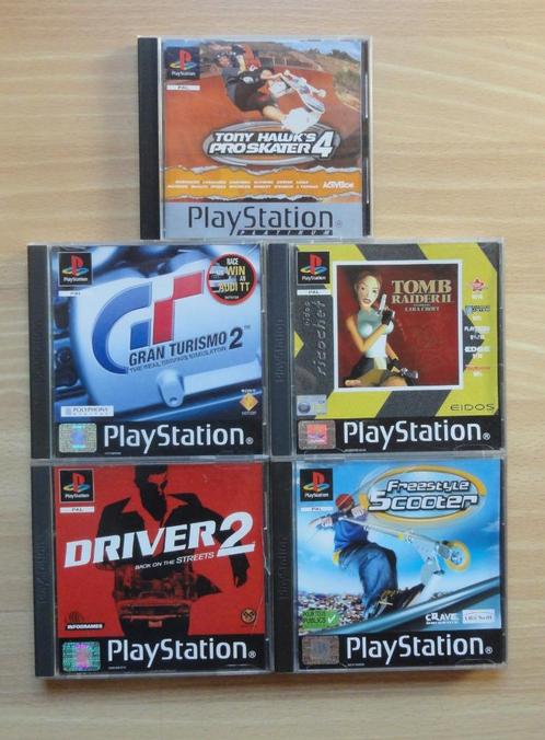 5 jeux PS one, Consoles de jeu & Jeux vidéo, Jeux | Sony PlayStation 1, Utilisé, Aventure et Action, 2 joueurs, À partir de 7 ans