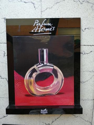 Groot reclamepaneel 2zijdig Parfum d'Hermes beschikbaar voor biedingen