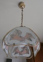 hanglamp met bloemenmotief, Huis en Inrichting, Ophalen, Zo goed als nieuw, Glas, Minder dan 50 cm