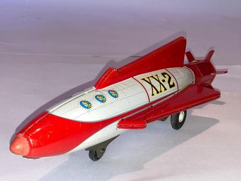 Ruimteraket XX-2 in zeldzaam vintage plaatwerk uit Japan 196, Antiek en Kunst, Antiek | Speelgoed, Ophalen of Verzenden