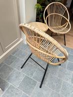 ROHÉ bamboe /rotan loungestoel vintage, Ophalen, Gebruikt, Twee, Riet of Rotan
