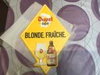 Duvel 6,66% blonde/fraiche reclamebord metaal, Ophalen of Verzenden, Zo goed als nieuw, Reclamebord