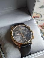 Calvin Klein CK Posh Chronograph watch, Comme neuf, Cuir, Acier, Montre-bracelet