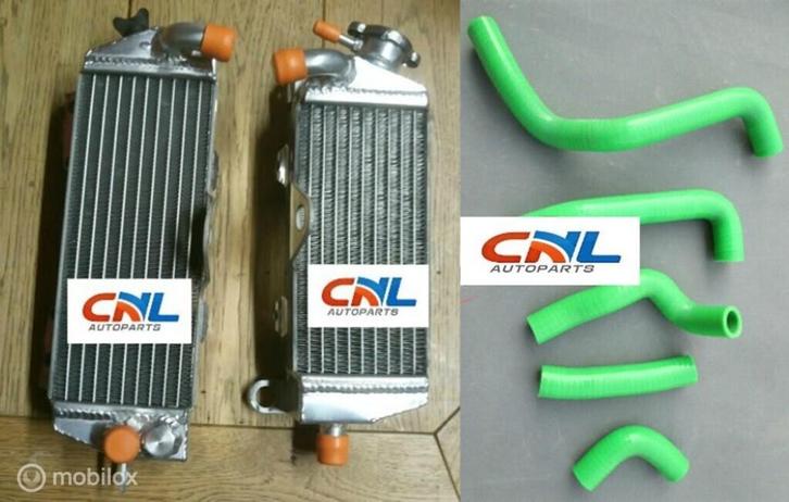 Radiateur + slangen Kawasaki KDX200 KDX220 KDX 200 220, Motoren, Onderdelen | Kawasaki, Nieuw, Ophalen of Verzenden