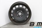 1 losse 16 inch stalen velg VW Golf 6 1K0601027A, Auto-onderdelen, Banden en Velgen, Gebruikt, Velg(en)