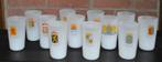 12 glazen Nederland  melkglas Vintage, begin jaren ‘60., Ophalen of Verzenden, Zo goed als nieuw, Waterglas