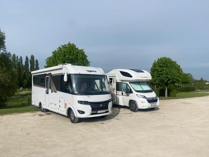 mobilhome frankia f line 740 PLUS, Caravans en Kamperen, Mobilhomes, Particulier, Diesel, Airconditioning, Audio installatie, Douche