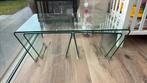 Glazen salontafel, Huis en Inrichting, Tafels | Salontafels, Ophalen, Zo goed als nieuw, Glas