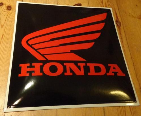 Honda emaille bord motor reclame decoratie borden mancave, Collections, Marques & Objets publicitaires, Comme neuf, Panneau publicitaire