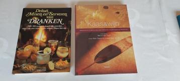 2 mooie boeken : "kaas en wijn" en "mixen en serveren dranke beschikbaar voor biedingen