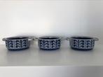Boch Delta Nevada set 3 kommetjes bowls met greepjes, Antiek en Kunst, Antiek | Servies los, Ophalen of Verzenden