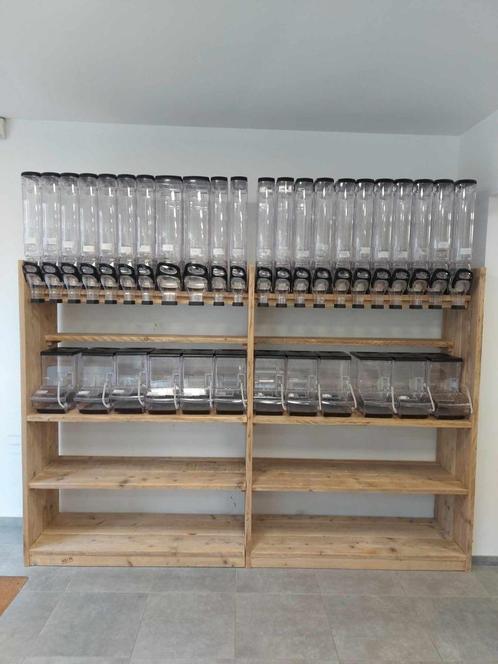 Etagère avec distributeur à gravité et bac à vrac, Zakelijke goederen, Kantoor en Winkelinrichting | Winkel en Inventaris, Ophalen