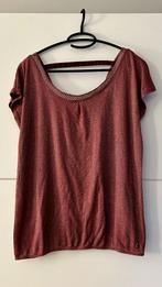 Lola & Liza bordeaux T-shirt met studs, Vêtements | Femmes, T-shirts, Manches courtes, Enlèvement ou Envoi, Comme neuf, Taille 42/44 (L)