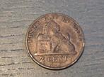 Munt België Leopold II roi des belges 1876 2 cent, Postzegels en Munten, Ophalen of Verzenden