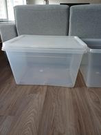 2 grote opbergboxen te koop, Ophalen, Gebruikt