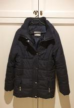 1 DONKERBLAUWE VEST VOOR DAMES MET KRAAG– MAAT 42, Ophalen of Verzenden, Zo goed als nieuw, Maat 42/44 (L)