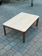 Table basse vintage en travertin et métal, Maison & Meubles, Tables | Tables de salon, Enlèvement