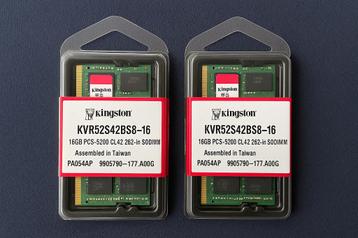 2x 16GB RAM DDR5 5200mhz SODIMM Kingston Technology ValueRAM, Neuf, 32 GB, Enlèvement ou Envoi, DDR5