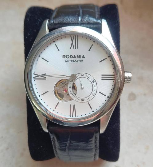 Rodania Empire Kiruna, Handtassen en Accessoires, Horloges | Heren, Gebruikt, Polshorloge, Overige merken, Staal, Leer, Ophalen of Verzenden