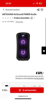 Pwr 09 artsound draadloze speaker, Ophalen, Nieuw, 120 watt of meer