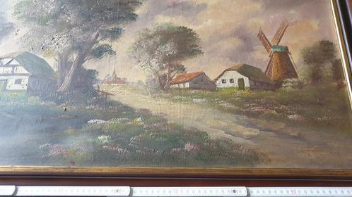 Olieverf schilderij H. Slock 1, Antiek en Kunst, Kunst | Schilderijen | Klassiek, Ophalen of Verzenden