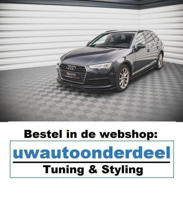 Maxton Design Spoiler Voorspoiler Lip Splitter Voor Audi A4, Auto diversen, Tuning en Styling, Verzenden