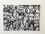 Collage Pop groepen op canvas 60 70, Ophalen, 1960 tot 1980, Zo goed als nieuw, Overige formaten