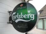 Lichtbak dubbelzijdig “Carlsberg gesigneerd", Verzamelen, Merken en Reclamevoorwerpen, Ophalen of Verzenden