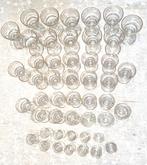 Vintage feestglazen 48 stuks - 4 soorten x 12 st., Ophalen, Zo goed als nieuw