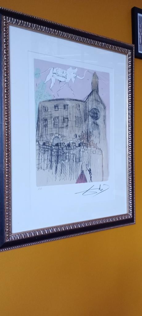 Dali Salvador - Kleurenlitho genummerd en getekend, Antiquités & Art, Art | Lithographies & Sérigraphies, Enlèvement ou Envoi