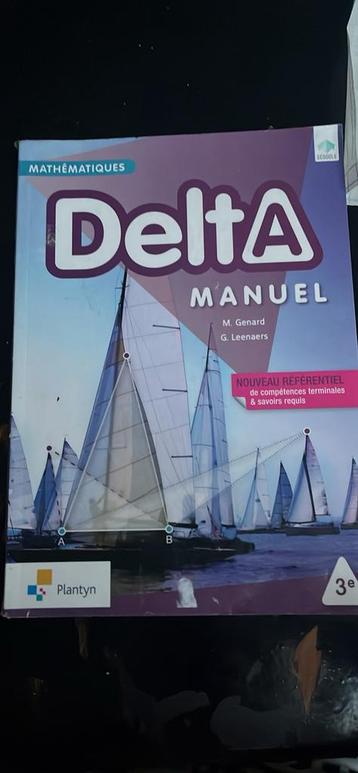 Manuel math Delta 3eme, Enlèvement ou Envoi, Plantyn, Comme neuf, Secondaire