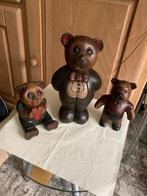 Vintage Houten Teddyberen familie., Ophalen of Verzenden