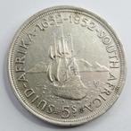 AV Pce AFRIQUE DU SUD KM#41  " 5 SHILLINGS SILVER " DE 1952, Enlèvement ou Envoi, Afrique du Sud, Monnaie en vrac, Argent