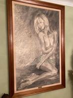 Tekening van houtskool, Antiek en Kunst, Ophalen