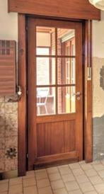 binnendeuren volmeranti met geslepen glas, Ophalen, Gebruikt, 80 tot 100 cm, Binnendeur