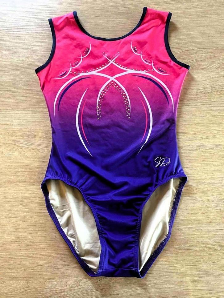 blauw roze turnpak - Sparkle & Dream - maat ALA ( 176/XS ), Sport en Fitness, Turnen, Zo goed als nieuw, Turnpak(je), Kindermaat 146 t/m 176