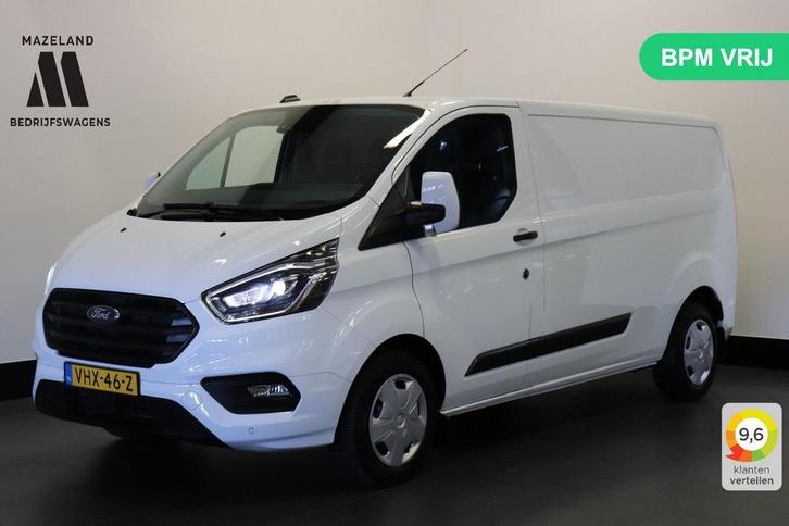 Ford Transit Custom 2.0 TDCI 130PK Automaat L2 EURO 6 - Airc, Auto's, Bestelwagens en Lichte vracht, Bedrijf, ABS, Adaptive Cruise Control