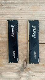 Kingston fury 16GB DDR4 ram 3200Mhz, Computers en Software, RAM geheugen, DDR4, Ophalen of Verzenden, Zo goed als nieuw, Desktop