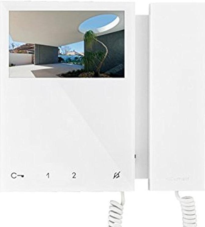 Comelit 6701W videofoon met mini-kleurenmonitor en hoorn, Huis en Inrichting, Deurbellen, Nieuw, Bedraad, Terugspreekfunctie, Ophalen