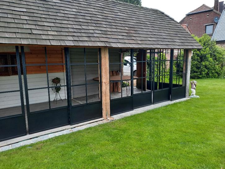 Porte, Bricolage & Construction, Châssis & Portes coulissantes, Neuf, Autres types, Métal, 225 cm ou plus, 225 cm ou plus, Vitre comprise