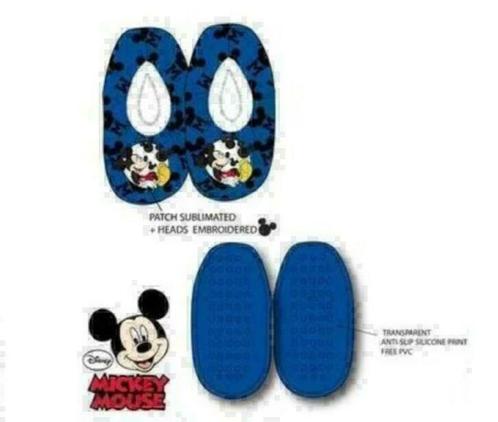 Mickey Mouse Pantoffel Slofjes - Blauw of Rood, Kinderen en Baby's, Kinderkleding | Schoenen en Sokken, Nieuw, Overige typen, Jongen