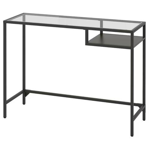 Kaptafel, Huis en Inrichting, Tafels | Sidetables, Zo goed als nieuw, Glas, Ophalen