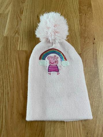Bonnet rose Peppa Pig t.104, Kinderen en Baby's, Kinderkleding | Mutsen, Sjaals en Handschoenen, Gebruikt, Meisje, H&M, 104 of kleiner