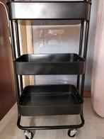 Ikea raskog zwart rolkarretje, Huis en Inrichting, Ophalen, Gebruikt