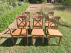 6 stoelen farmhouse style, Ophalen, Gebruikt