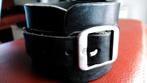 Stoere lederen armband(B 5cm) unisex, Bijoux, Sacs & Beauté, Bracelets, Enlèvement ou Envoi, Comme neuf, Cuir