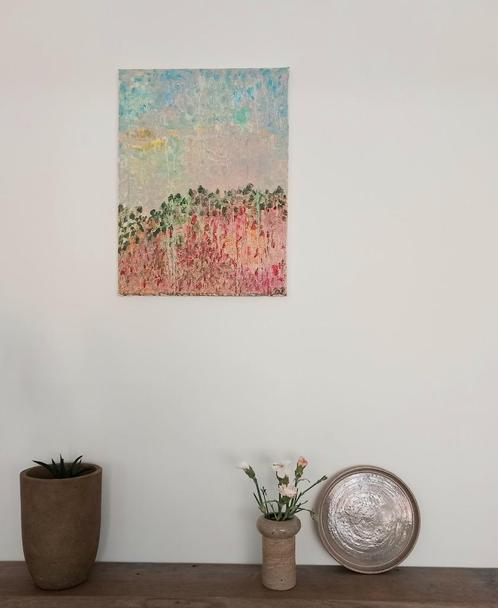 Schilderij in olieverf, 30x40 cm, Antiek en Kunst, Kunst | Schilderijen | Abstract, Ophalen